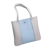 レディースハンドバッグ、amongファッション混合色パッケージパッチワークショルダーバッグLarge ToteレディースハンドバッグソフトハンドルSatchels 26cm(L)*21cm(H)*3c