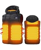 [COVELL] 中綿増量 厚型 フード付き 電熱ベスト ヒーターベスト 速暖 電熱ジャケット