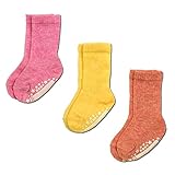 ベビー・ルーズソックス3足組・日本製 9-12cm ピンク、イエロー、オレンジ