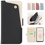 CASSYOOK 適用 moto g64 5G ケース 手帳型 モトローラ g64 5G スマホケース 財布型 モトg64y カバー カードポケット付き moto g64y 5G 手帳型ケース 全面保護 カード収納 横置きスタンド機能 高級PUレザー おしゃれ 上質な手触り 擦り傷防止(ブラック）