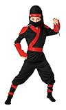 クリアストーン(Clearstone) コスプレ ハロウィン 忍者ファイター キッズ 140cm 男の子 ブラック