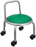 ローキャスターチェア ボンLCC-255Aグリーン/シルバー