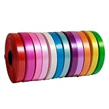 COZENTA リボン 12色 セット サテン 幅12mm 長さ30m/巻