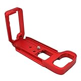 kinokoo SONY A9 / A7R3 / A7M3用 L型クイックリリースプレートブラケット 1/4 "ネジ 金属製(レッド)