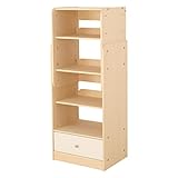 高さ調節可能 キッズラック ブックラック カラー：ナチュラル