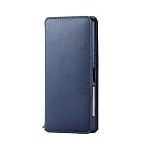 エレコム Xperia Ace ケース 手帳型 NEUTS ソフトレザー モダン×カジュアル [心地よいスタンダード] マグネット付き スタンド機能 Made for XPERIA ネイビー PD-XACEPLFY2NV