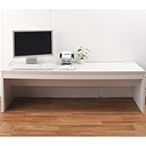 薄型シンプル パソコンデスク W1500 ロータイプ PCデスク PC-4515-WH