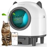 OROLEY 猫 自動トイレ 猫 トイレ 自動 猫トイレ 自動 自動トイレ 猫 猫自動トイレ 自動猫トイレ 自動清掃 アプリ操作対応 多頭飼いOK 静音 猫トイレ 消臭アロマ付き ニオイ漏れ防止 9種センサー搭載 大容量96L＆9L集便ボックス 猫耳デザイン iOS/Android対応 日本語説明書 ホワイトモデル017