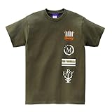 HOORAY(フーレイ) ダンス 衣装 ヒップホップ ラインロゴTシャツ S オリーブ
