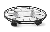 Plastec PLISC14BK Plastec Saucer Caddy, 14-Inches, Black
