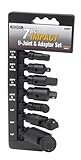 Performance Tool Mechanics Products W30937 7 Piece Impact U Joint & Adapter Set [並行輸入品]