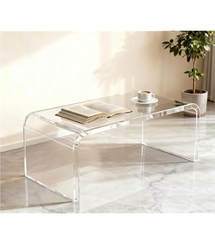 Amazon.co.jp: Plain low table - L（コーヒーテーブル）【透明