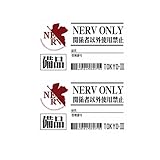 新世紀エヴァンゲリオン 2枚 車用ステッカー シール EVA NERV 車体 装飾用 防水 リフレクティブシール PC プレゼント (A(2枚), 14*8.5cm)