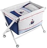 Naf Naf Mini-Cot with Crib-style Stand and Textiles (Boat) by naf naf