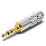 OYAIDE P-3.5G 3.5mm ステレオミニプラグ ストレート型 穴径6.0mm
