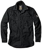 EVEN RIVER US-1106 05 フィッシャーストライプシャツ ブラック オールシーズン用 M
