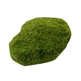 inkach人工Moss Stones Grass Plant Potedホームガーデン装飾風景グリーン M グリーン