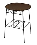 万能 テーブル 丸 ( ブラック / ブラウン ) G-4583BK