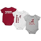 Alabama Crimson Tide Bamaクリーパー3パックベビースーツセット