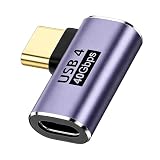 USB Type C 中継アダプタ メス to メス【1個 セット】 Popolier 【40Gbps高速データ転送&100W/5A急速充電& 8K@60Hz映像出力】USB Type C 延長アダプタタイプ USB-C Type C 延長コネクタ USB4メス 延長コード Mac Book Pro、Nintendo Switch、Nexus 、 GalaxyなどのType Cデバイスに対応