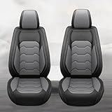 対応 トヨタ マークX モデリスタ シートカバー レザー 保護 カーシートカバー 防水 シート プロテクター 取付簡単 前席用 運転 助手 2席 グレー