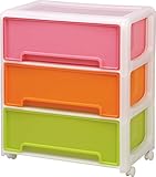 和泉化成 NEW ワイド収納3段キャスター付 (62.5×41×高73cm)