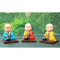 お坊さん　布袋様　ゆらゆらソーラーフィギュア　4種16体　かわいい Amazon.co.jp: 小さな僧侶の置物のおもちゃ 僧侶ソーラー