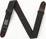 Ibanez(アイバニーズ) シンプルさにこだわりのデザイン性を備えたギター・ベース用ストラップ (ブラック) DCS50-BK