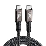 USB4 ケーブル - 1.6/3.3Ft USB 4 データ転送ケーブル | 240W 急速充電 8K/4K 60Hz ビデオ タブレット、ハブ、ドッキング、pe-C デバイス用 Smood