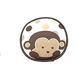 Kids Line Embroidered Baby Boy Monkey Wall Decor Brown [並行輸入品]