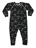 NBA Infants and Toddlers Little Boys Full Zipラグランロゴプリントカバーオール、チームオプション ブラック