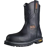 Cebu Men 's Tractor 10 " steel-toe Work Boot カラー: ブラック