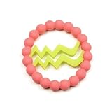 Chewbeads Baby Zodies Teether - Aquarius (Jan. 20 - Feb. 18) - Pink by Chewbeads [並行輸入品]