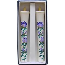 Amazon｜手書き絵ろうそく 6号 2本入 12cm （手描き） 和ろうそく 仏壇