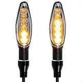evermotor バイク ウインカー 流れるウインカー led ウインカー バイク E32認証 12V 汎用 防水 アンバー 高輝度 2個セット