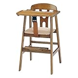 住友林業クレスト ベビーチェアー 天然木 シート高50cm トレイ付き ライトブラウン CY0231-MO
