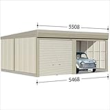 タクボガレージ　カールフォーマ　CS-Z5453　一般型　結露減少型　2台用　『シャッター車庫　ガレージ』 ムーンホワイト