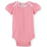 Ralph Lauren(ラルフローレン) ポインテールロンパース(Pink)/ボディスーツ 9M(6-9ヶ月) [並行輸入品]