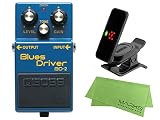 BOSS ボス - Blues Driver BD-2 + KORG Pitchclip 2 PC-2 + マークスオリジナルクロス セット