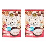 ぐるっと生活 PREMIUM 有機 オートミール 粉末 パウダー 1000g×2袋 オリジナルレシピ付き オーガニック 無添加 全粒粉 オーツ麦 粉状 国内加工