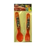 Disney Pixar Cars Children Eating Cutlery Set [Fork (1) and Spoon (1)] by Disney Pixar Cars [並行輸入品]