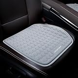 Ceskony 車 ゲルクッション 45×46×1.8cm 大きい 100個の通気孔 冷感 通気性 ハニカム構造 ジェルクッション 四季通用 無重力 滑り止め 蒸れない 体圧分散 自動車 椅子用 自宅 オフィス 運転席 助手席 取付簡単 暑さ対策 熱中症対策