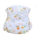 エルフ ベビー(Fairy Baby) 新生児用 竹繊維 柔らかいガーゼ 高い吸水性 赤ちゃん布おむつ 6重 イエロー