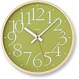 レムノス 掛け時計 エーワイ クロック アールシー 電波 アナログ 緑 AY clock RC AY14-10 GN Lemnos