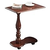 純木のノートのラップトップの机の携帯用永続的なベッドのソファーテーブルの多機能型、現代生きているコーヒーテーブル FENPINF (Size : 580x350x720MM)