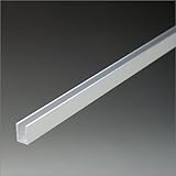 e-kanamono アルミチャンネル 1.5x6.2(内寸3.2)x8.3x4000mm(2M+2M) アルマイトシルバー