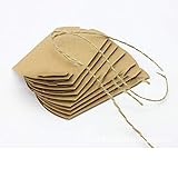 100ピースの紙のクラフトピローキャンディボックスのロープパーティーウェディング好きのギフト供給