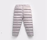 Jessica キッズ 子ども 冬厚くて暖かい 防寒 冷え取り冬物 防風軽薄保温タウンズボン　男女兼用 (90cm, グレー)