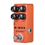 ZEYUAN B-Box エレキギター プリアンプ オーバードライブ エフェクター フルメタルシェル トゥルーバイパス