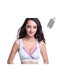 AIKOSHA NETWORK ブルードット XL ベビー＆マタニティ マタニティブラ & 靴下 のセット商品 授乳ブラ ノンワイヤー クロスオープン 簡単授乳 ヨガブラ ナイトブラ